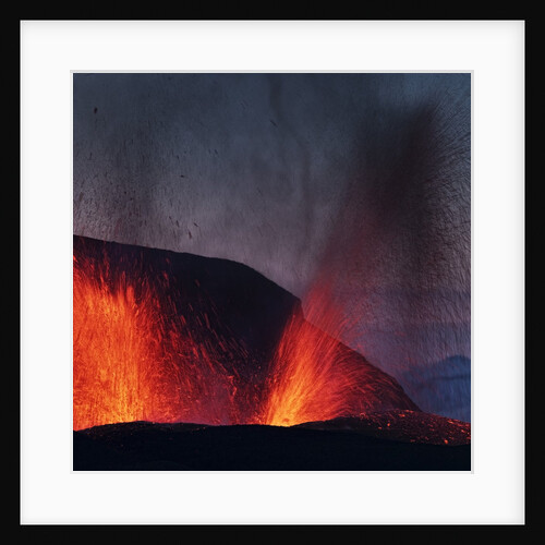 Lava erupting from Eyjafjallajokull by Anonymous