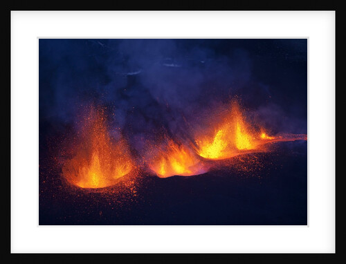 Lava erupting from Eyjafjallajokull by Anonymous
