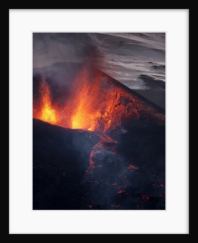 Lava erupting from Eyjafjallajokull by Anonymous