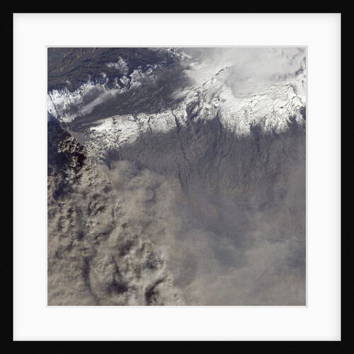 Detailed view of ash plume at Eyjafjallajokull Volcano by Anonymous