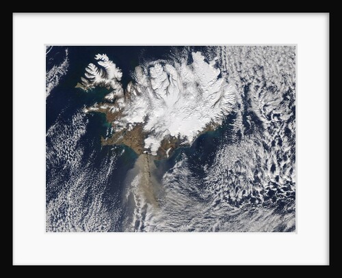 Ash plume from the Erupton of Eyjafjallajokull Volcano in Iceland by Anonymous