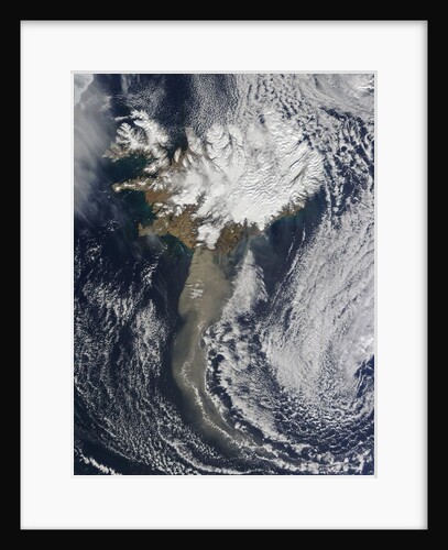 Ash plume from Eyjafjallajokull Volcano in Iceland by Anonymous