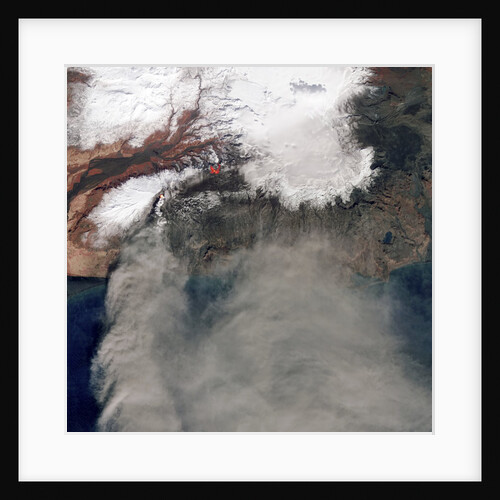 Ash Plume at Eyjafjallajokull Volcano by Anonymous