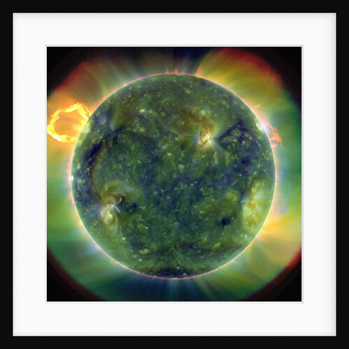 Ultraviolet image showing temperature ranges of the Sun by Anonymous