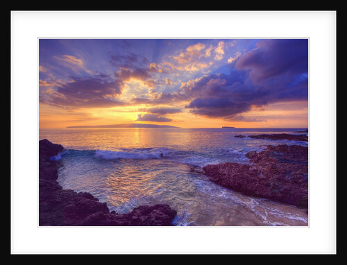 Sunset at Maui Wai or Secret Beach on Maui in Hawaii by Anonymous