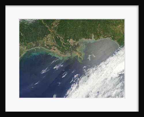 Oil spill from damaged well in Gulf of Mexico by Anonymous