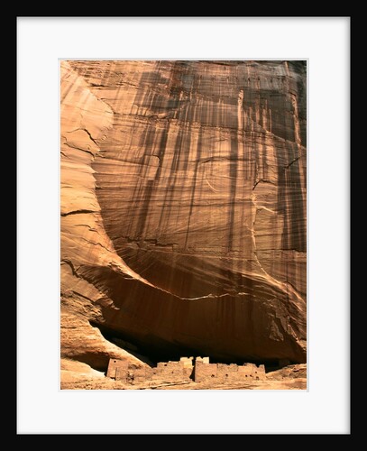 White House Ruins beneath cliff by Anonymous