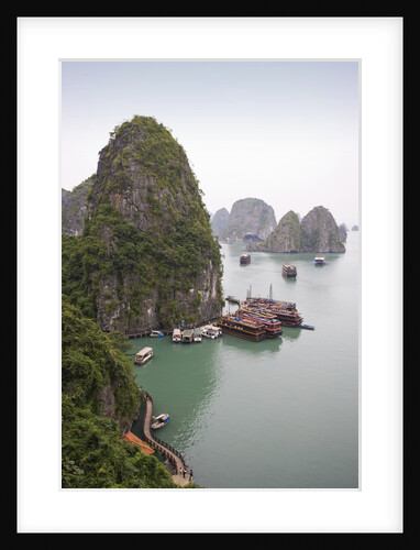 Boats in Halong Bay in Vietnam by Anonymous