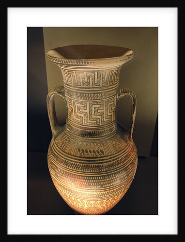 Late Geometric Attic amphora by Anonymous