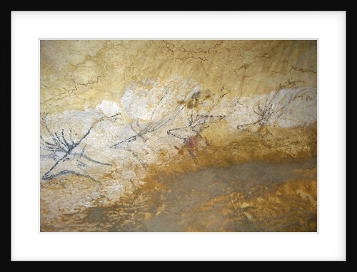 Cave painting of swimming stags at Lascaux by Anonymous