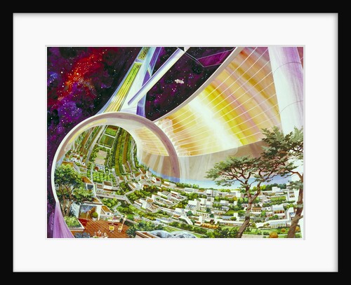 Torus Wheel Settlement Interior by Rick Guidice