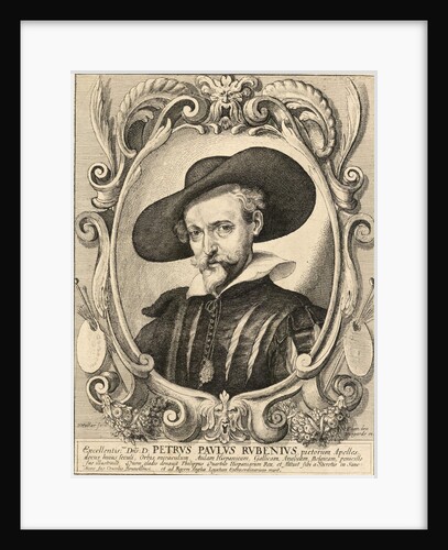 Portrait of Peter Paul Rubens by Wenceslaus Hollar