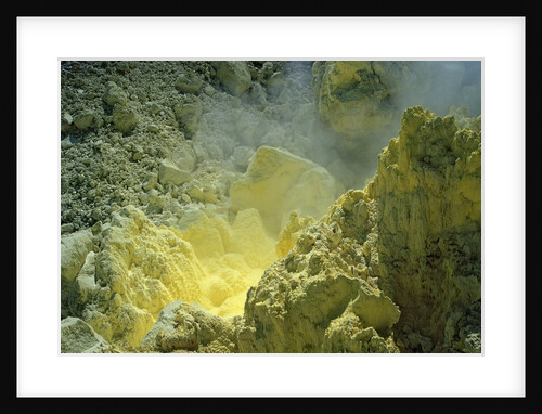 Sulfur in a volcano crater, Papua New Guinea, New Britain, Kimbe Bay by Anonymous