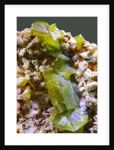 Green Titanite mineral by Anonymous