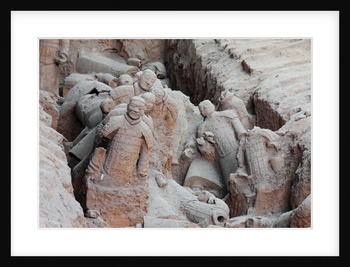 Broken terracotta soldiers at Qin Shi Huangdi Tomb by Anonymous