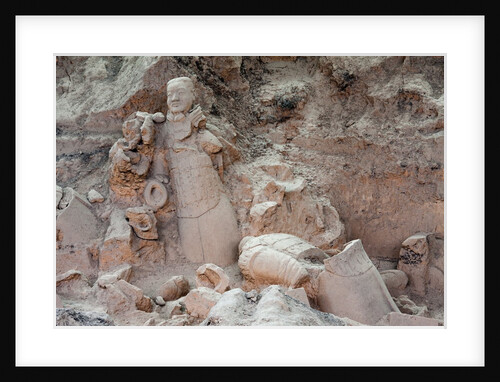 Broken terracotta soldiers at Qin Shi Huangdi Tomb by Anonymous