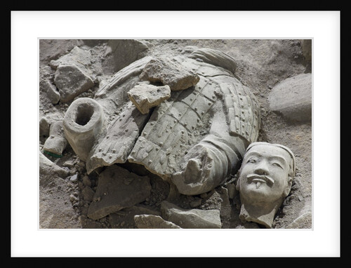 Broken terracotta soldier at Qin Shi Huangdi Tomb by Anonymous