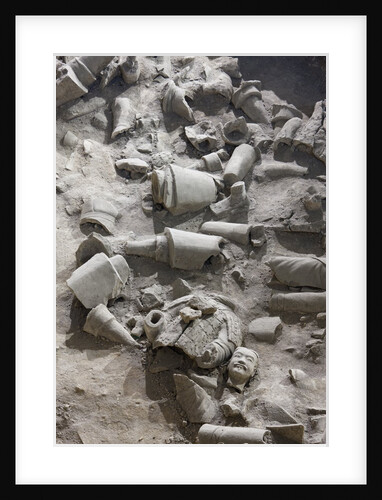 Remains of terracotta soldiers by Anonymous
