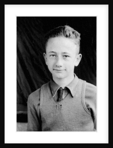 Ten year old boy in a school portrait by Anonymous