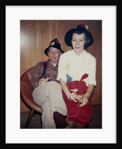 Husband and wife at a costume party, ca. 1963 by Anonymous