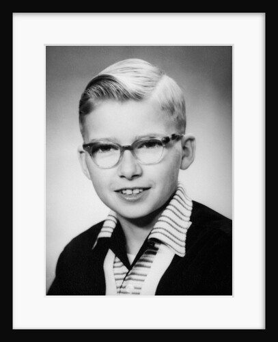 Ten year old boy in a school portrait, ca. 1957 by Anonymous
