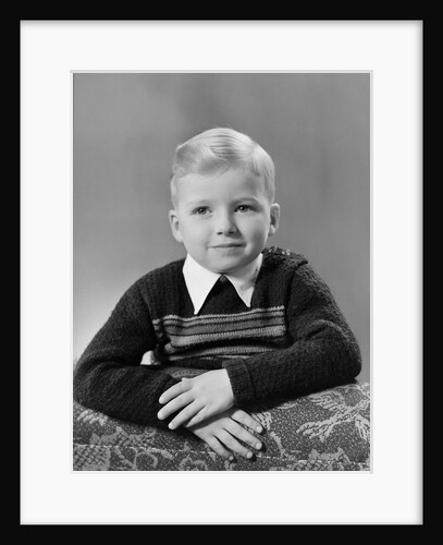 Five year old boy formal portrait, ca. 1951 by Anonymous