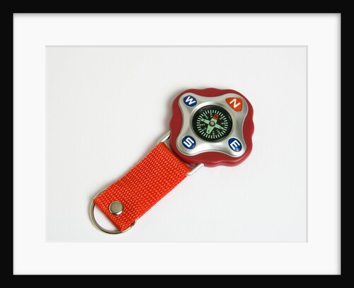 Key ring compass by Anonymous
