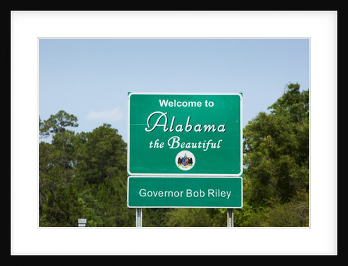 Welcome to Alabama highway sign by Anonymous