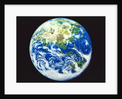 The earth, computer graphic, black background by Anonymous
