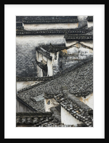 Tiled roof in Xidi, China by Anonymous