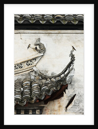 Tiled roof in Xidi, China by Anonymous