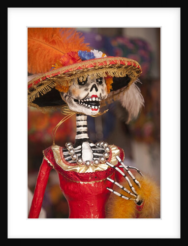 Elegant Day of the Dead skeleton, Oaxaca, Mexico by Anonymous