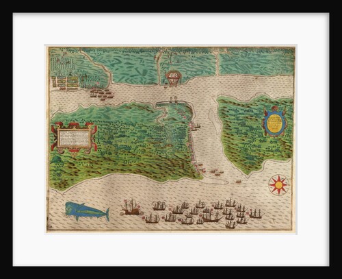 Map of St. Augustine by Baptista Boazio