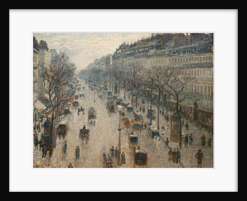 The Boulevard Montmartre on a Winter Morning by Camille Pissarro