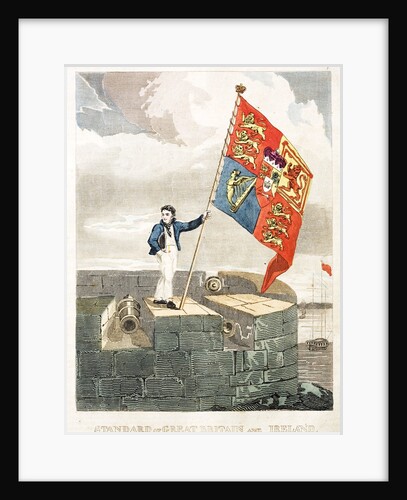 Boy raising the Royal Standard by Anonymous