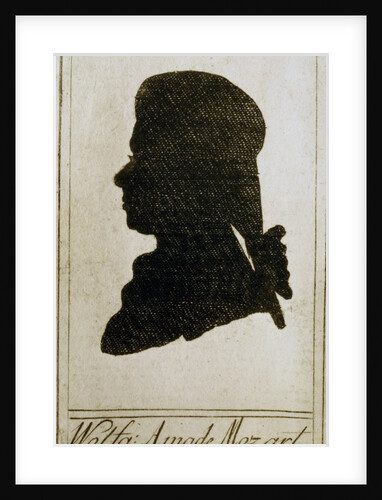 Silhouette of Mozart by Anonymous