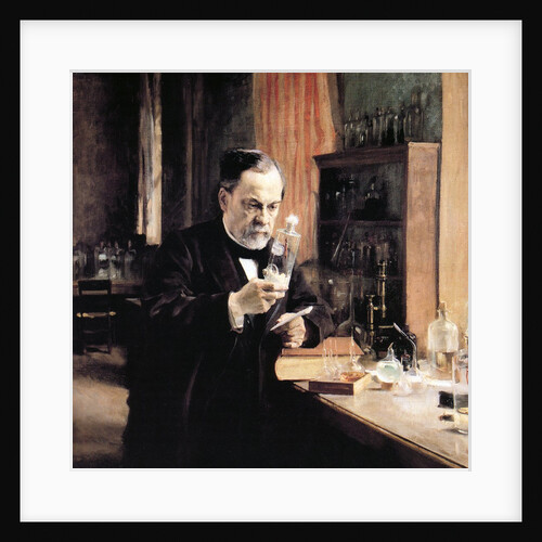 Louis Pasteur in his laboratory by Anonymous