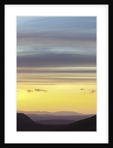 Colorful altocumulus clouds in Yukon Territory by Anonymous