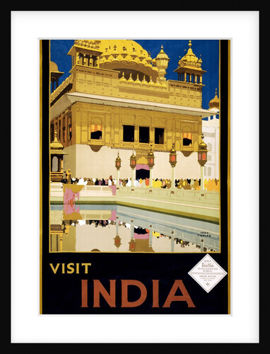 Visit India poster by Anonymous