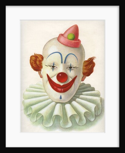 Clown with ruffled collar by Anonymous