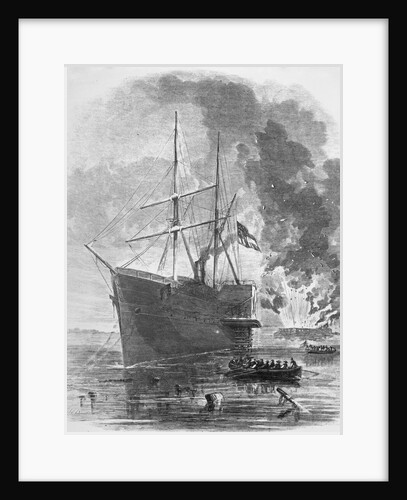 The Confederate Steamer 'Nashville' Running the Blockade at by Anonymous
