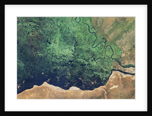 The Confluence of the Zambezi and Chobe Rivers by Anonymous
