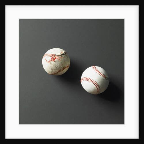 Directly-above view of Baseballs by Anonymous