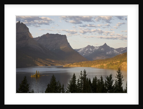 Wild Goose Island at sunrise St. Mary Lake, Glacier National Park, Montana. by Anonymous