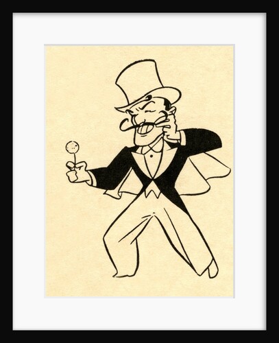 Magician in top hat by Anonymous