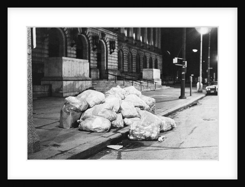Garbage at City Hall by Anonymous
