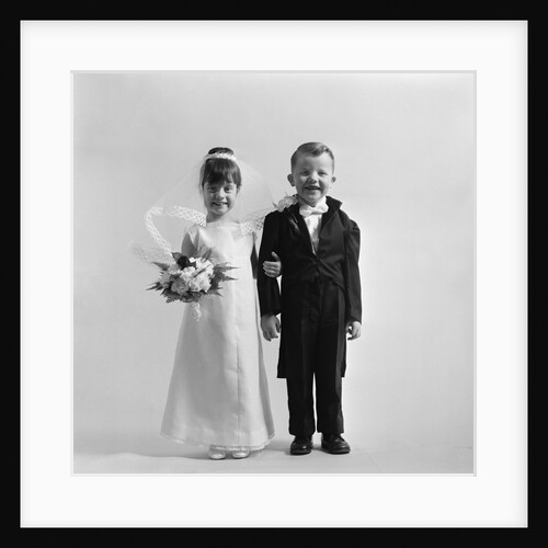 Children groom bride wedding by Anonymous