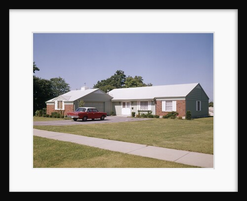 Suburban brick home with car driveway near dayton ohio by Anonymous