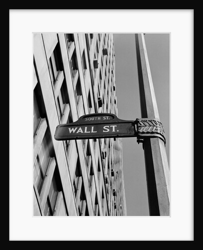 Wall street sign by Anonymous
