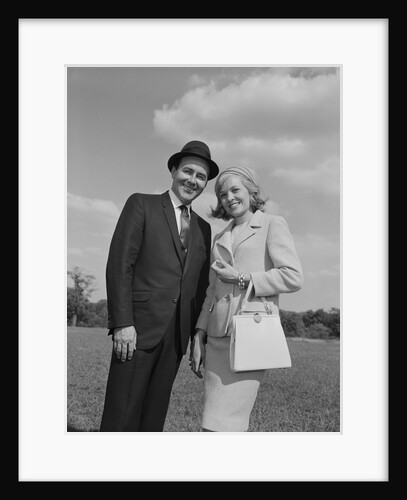 Portrait smiling couple outdoors by Anonymous